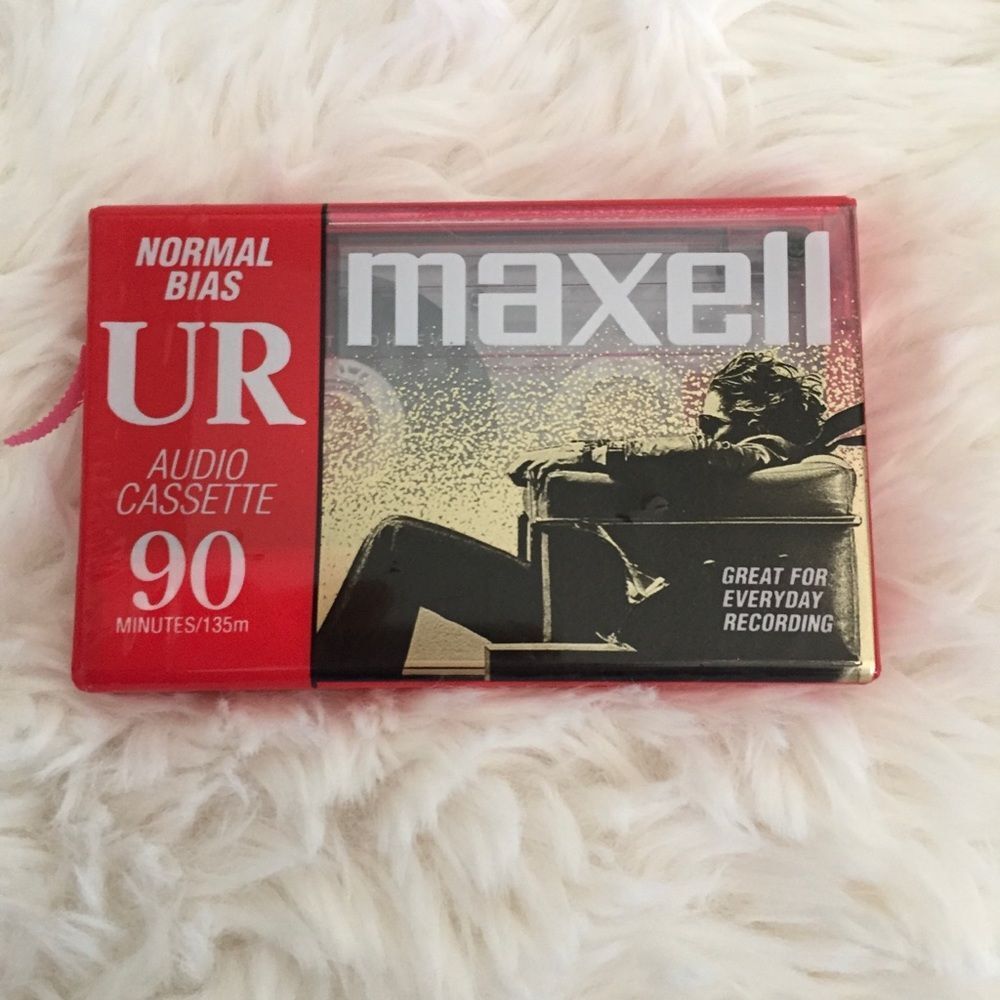 Sealed New Maxell Cassette Tape UR 90 Minutes Normal Bias